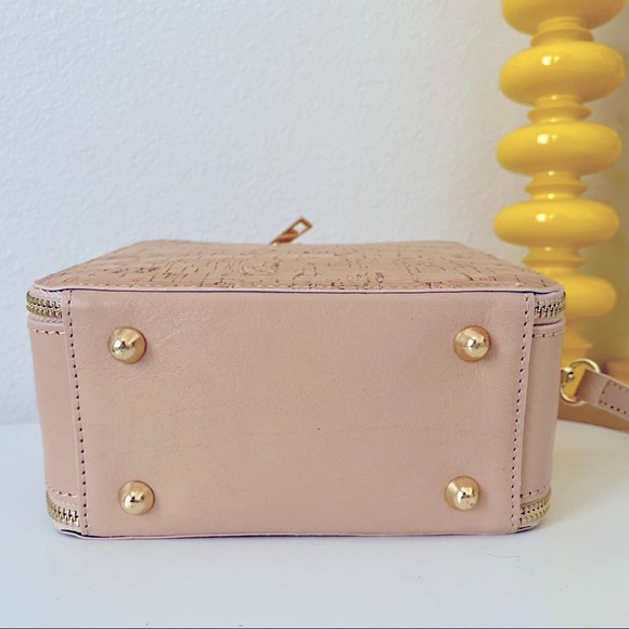 Divina Firenze Italian Cork & Leather Box Bag - Picture 3 of 14